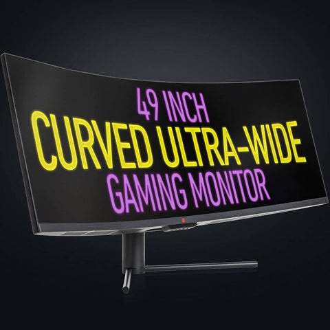 Deco Gear 49" Curved Ultrawide DQHD Monitor, 5120x1440, 120Hz, 101% NTSC, 100% sRGB, HDR400