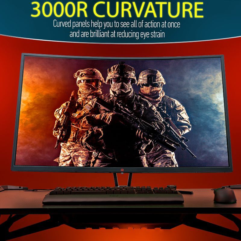 Deco Gear Curved 39 Inch Gaming Monitor - HDR400, 165Hz, 16:9