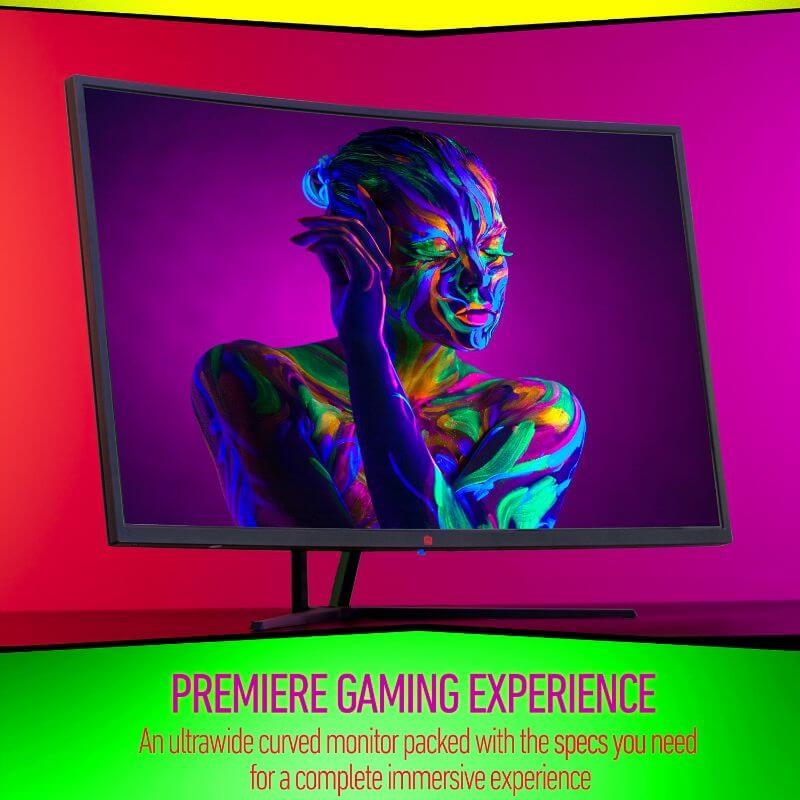 Deco Gear Curved 39 Inch Gaming Monitor - HDR400, 165Hz, 16:9