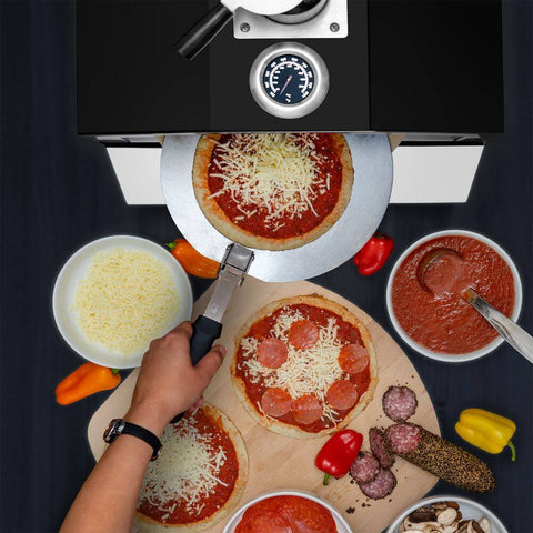 Deco Chef 2-in-1 Propane Gas Pizza Oven & Grill, Portable, with Pizza Stone, Peel, Rack