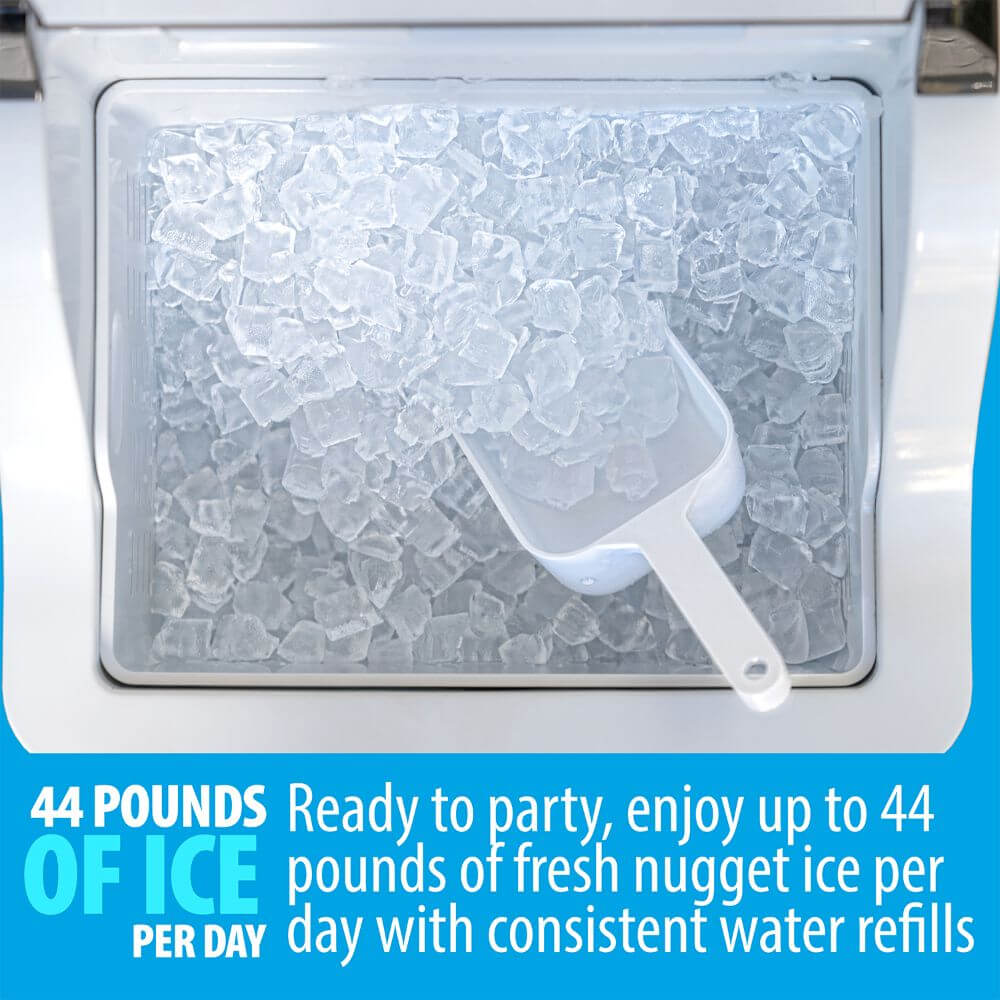 44 Pounds of Ice per day