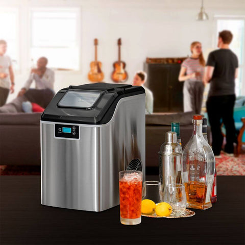 Deco Chef 44LB Countertop Ice Maker with 2.6LB Auto-Renew Basket 1.8LB per Hour