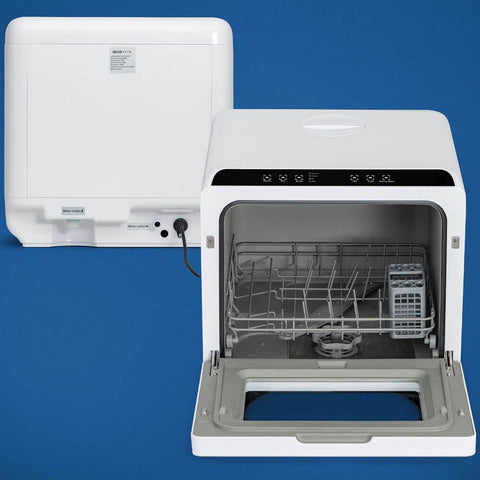 Deco Home Portable Countertop Dishwasher, 5 Cleaning Modes, Hot Water and Air Drying
