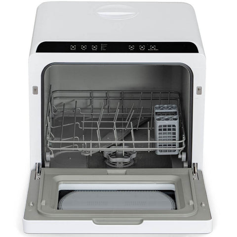 Deco Home Portable Countertop Dishwasher, 5 Cleaning Modes, Hot Water and Air Drying