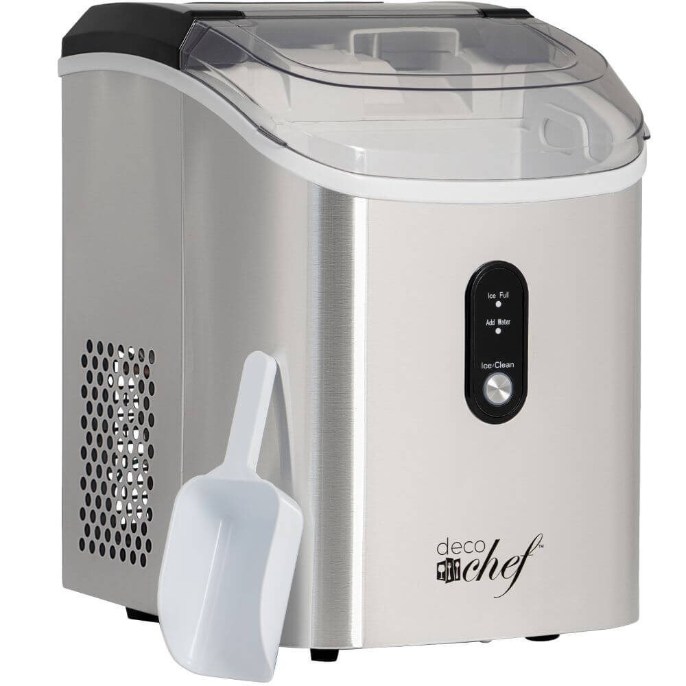 Deco Chef 33LB Nugget Ice Maker, 1-Click Auto Operation, Self-Cleaning