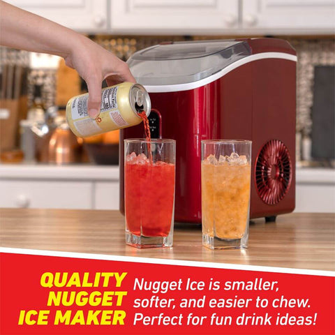 Deco Chef 33LB Nugget Ice Maker, 1-Click Auto Operation, Self-Cleaning