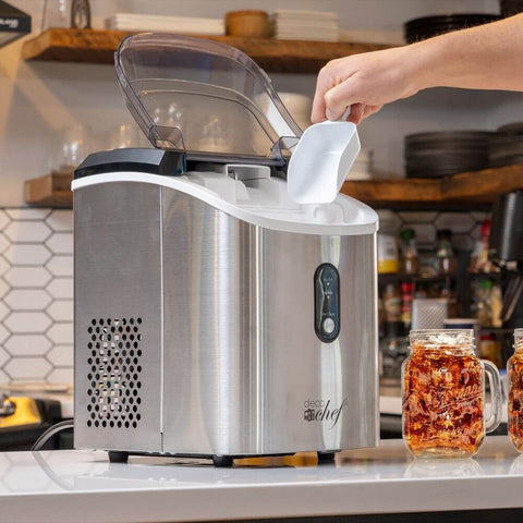 Deco Chef 33LB Nugget Ice Maker, 1-Click Auto Operation, Self-Cleaning