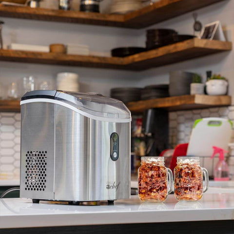 Deco Chef 33LB Nugget Ice Maker, 1-Click Auto Operation, Self-Cleaning