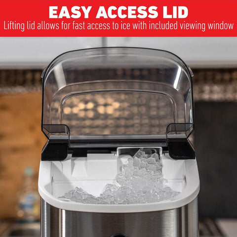 Deco Chef 33LB Nugget Ice Maker, 1-Click Auto Operation, Self-Cleaning
