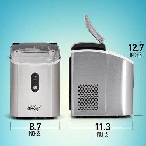 Deco Chef 33LB Nugget Ice Maker, 1-Click Auto Operation, Self-Cleaning