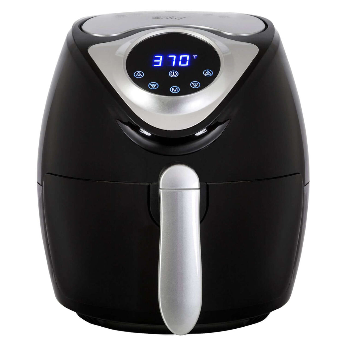 Deco Chef 3.7 QT Digital Air Fryer, 7 Smart Programs, Non-Stick, Countertop, Black