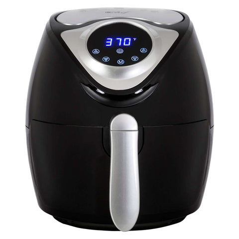 Deco Chef 3.7 QT Digital Air Fryer, 7 Smart Programs, Non-Stick, Countertop, Black