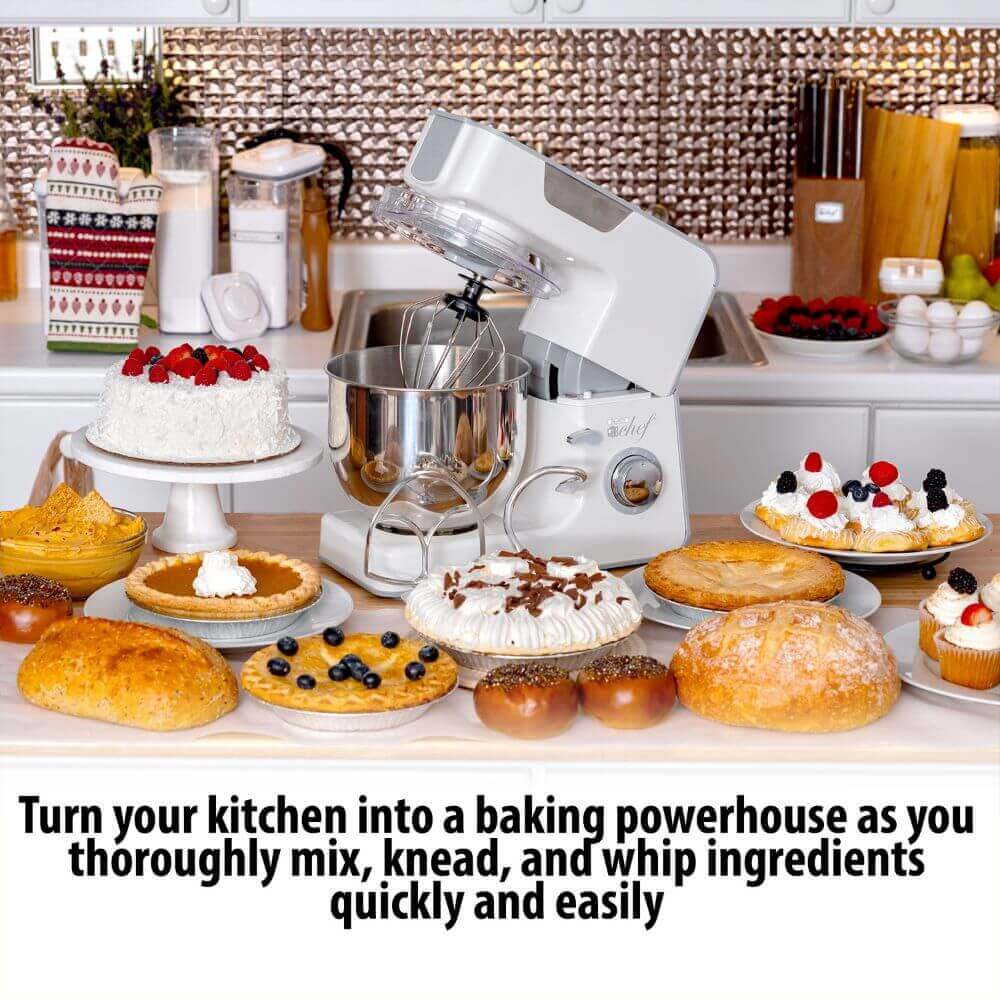 Home Kitchen Stand Mixer, SEVENTH 5.8QT 6-Speed Electric Cake