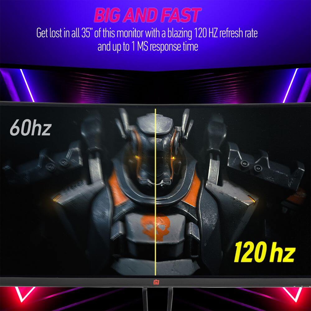 Maximize Gaming Performance with a 120 Hertz 35 Inch Curved Monitor