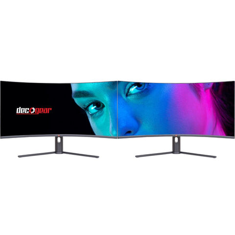 Deco Gear Dual 34" 3440x1440 21:9 Ultrawide Curved Monitors