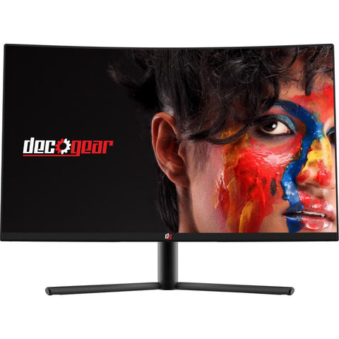 Deco Gear 32" Curved Gaming Monitor 1920 x 1080 with 3000:1 Contrast Ratio, 75 Hz Refresh Rate, 6ms - Deco Gear