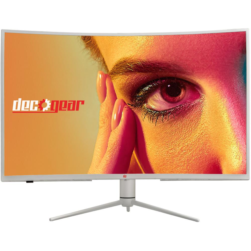Deco Gear 39 Curved Ultrawide Gaming Monitor, 2560x1440, 1ms MPRT, 165 Hz,  16:9, HDR400, 4000:1 - 1-Pack / White