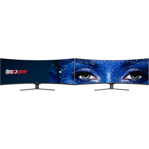 Deco Gear 49" Curved Ultrawide E-LED Monitor, 32:9, 3840x1080, 144Hz, 3000:1 - Deco Gear