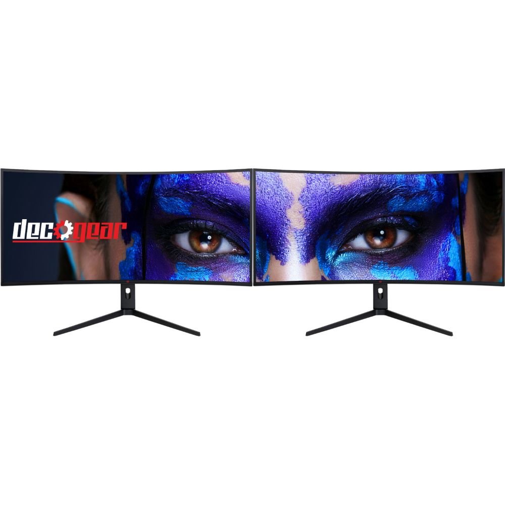 Deco Gear 40” Curved Ultrawide IPS Monitor, 5120x2160 Dual QHD, 21:9, HDR400, 100% sRGB (DGVIEW401) - Deco Gear