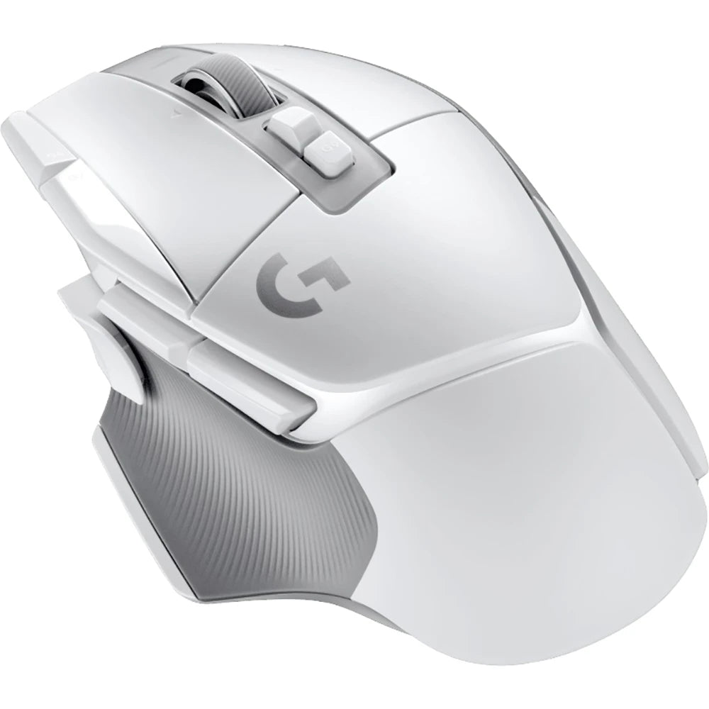 Logitech G502 X Lightspeed wireless gaming mouse in white